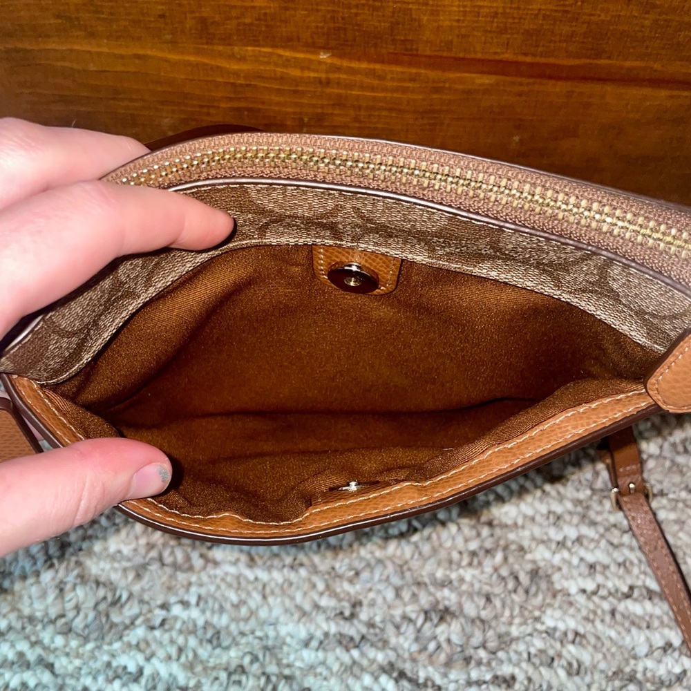Coach Monogram Brown Crossbody - Picture 5 of 12